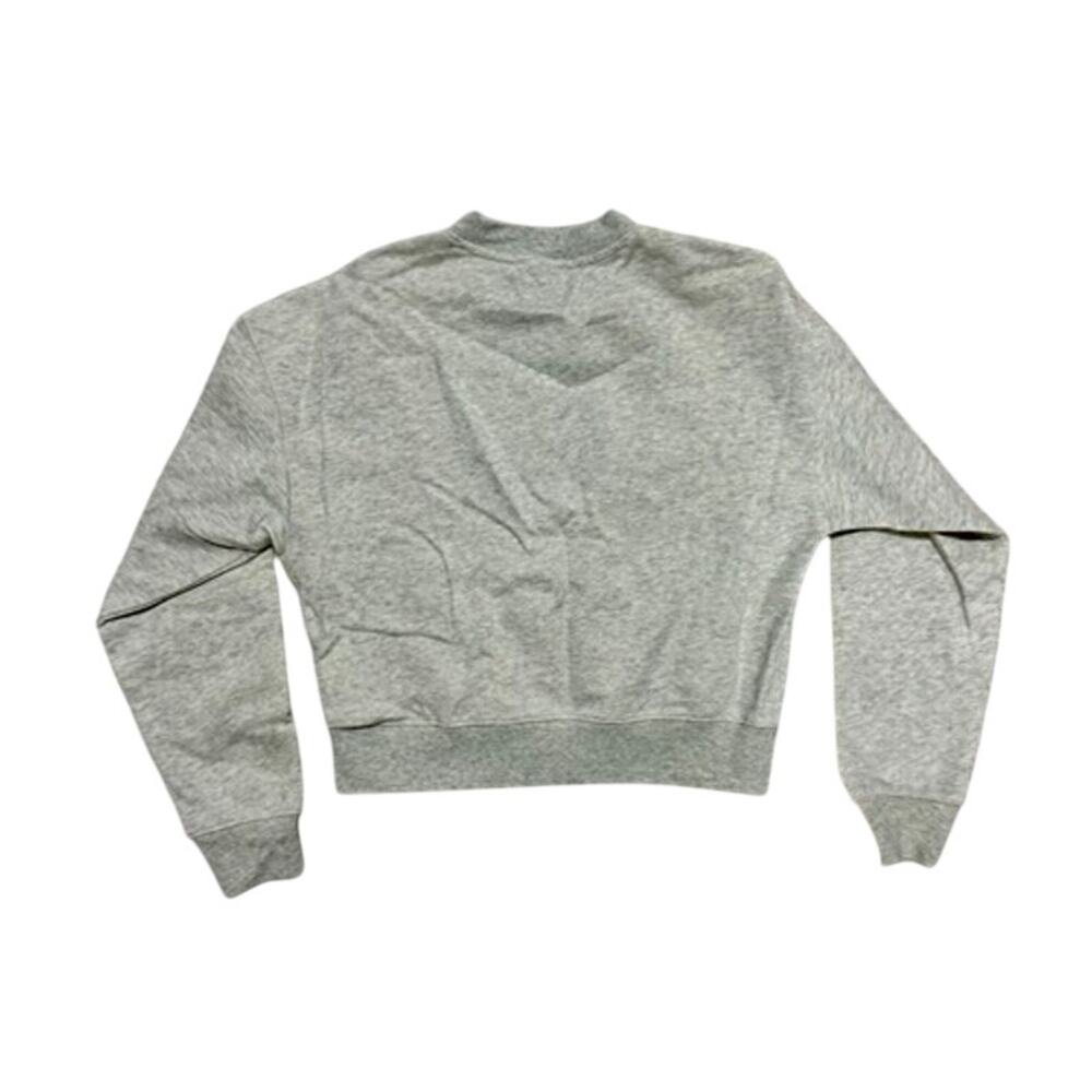 Marithe Francois Girbaud Embroidered Sweatshirt Women's S Beige Cropped NWT Y2K - Picture 3 of 15